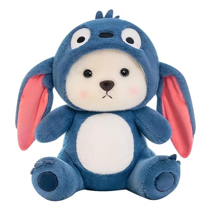Reversible Blue Bunny Costume Bear Plush-30 cm