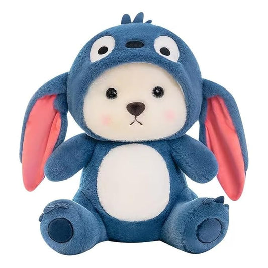 Reversible Blue Bunny Costume Bear Plush-30 cm